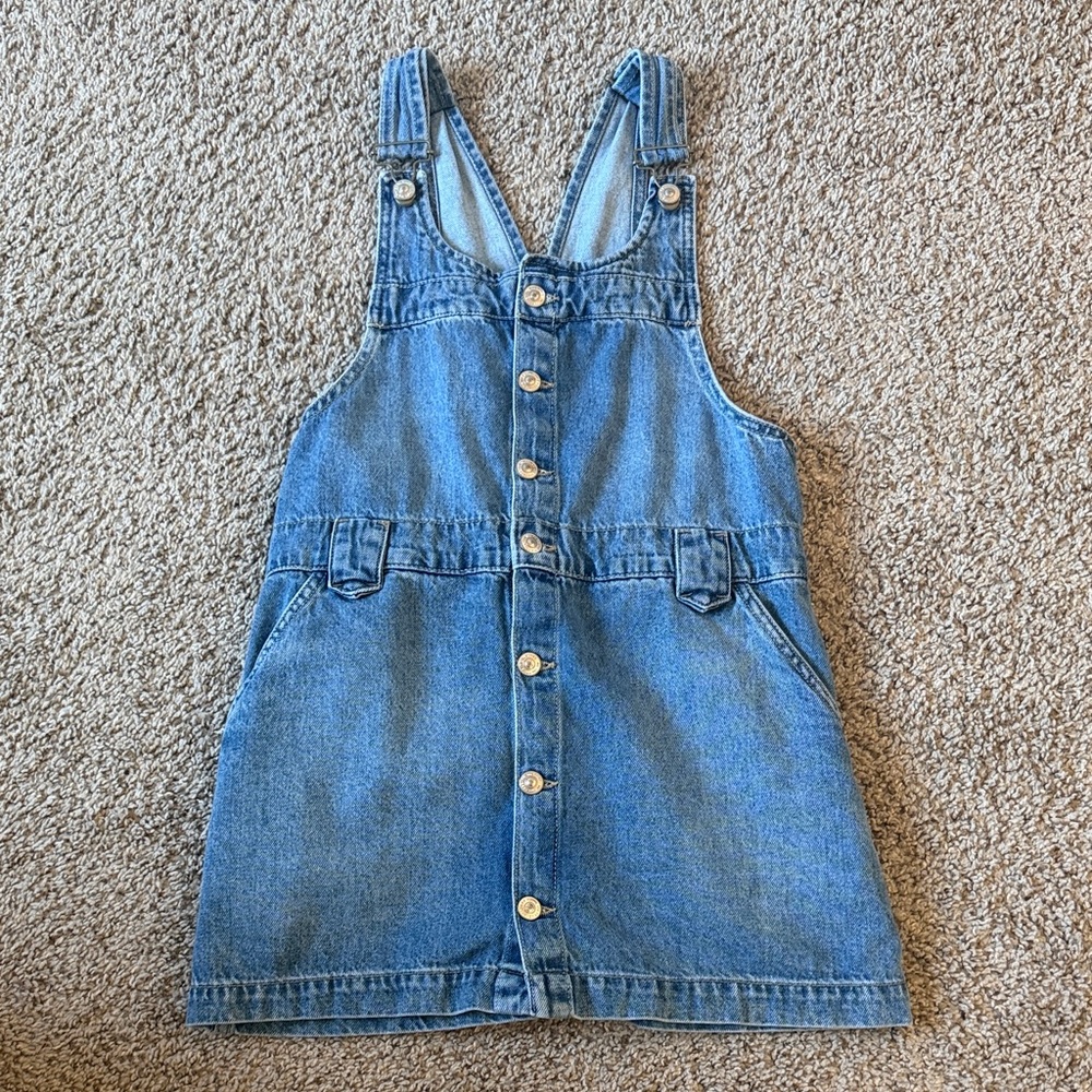 We The Free Blue Denim Mini Dress, Work one time